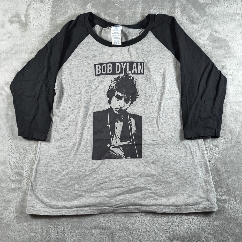 EUC Bob Dylan Graphic Raglan Baseball Tee L/XL